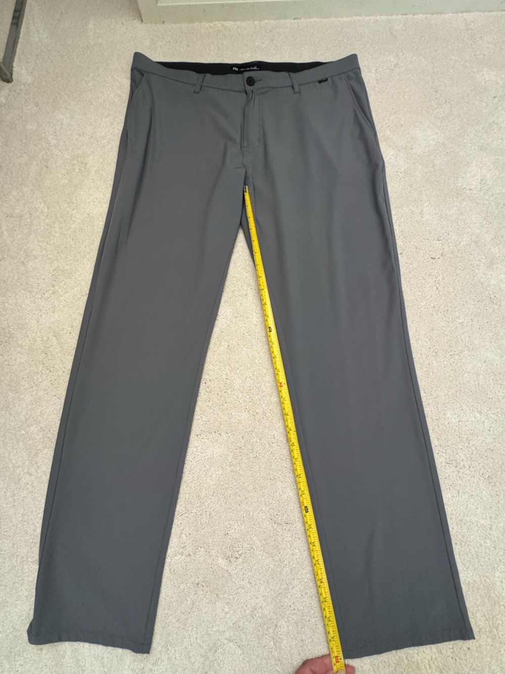 TravisMathew Men’s Gray Performance Golf Pants Size 40 Stretch 32”